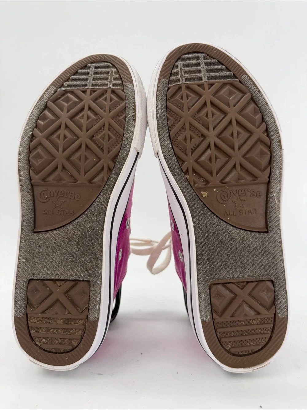 Converse Chuck Taylor All Star Low Top Sneaker Metallic Pink Magenta Youth Size2